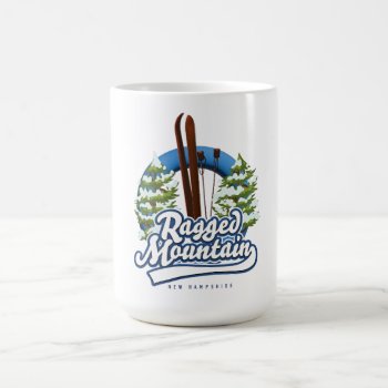 Ragged Mountain New Hampshire Ski Logo Coffee Mug by bartonleclaydesign at Zazzle