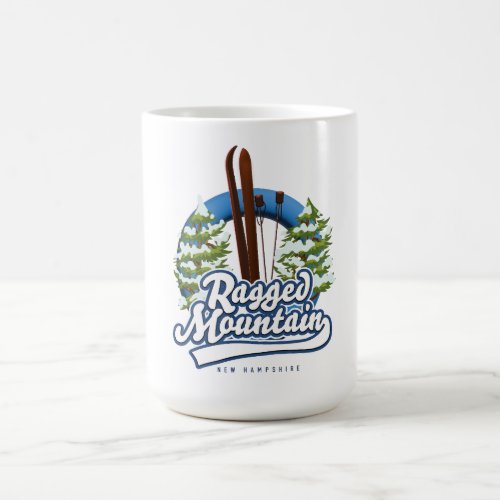 Ragged Mountain New Hampshire ski logo Coffee Mug