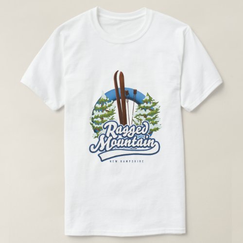 Ragged Mountain New Hampshire ski logo T_Shirt