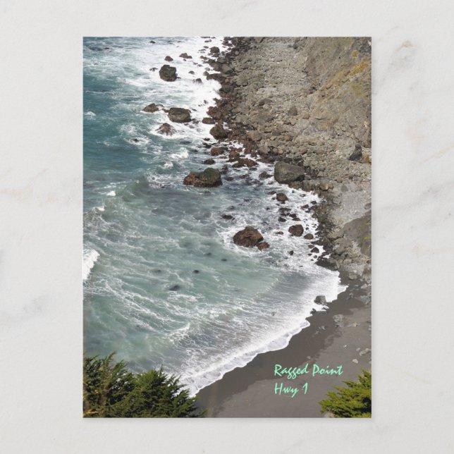 Ragged PointHwy 1 Postcard (Front)