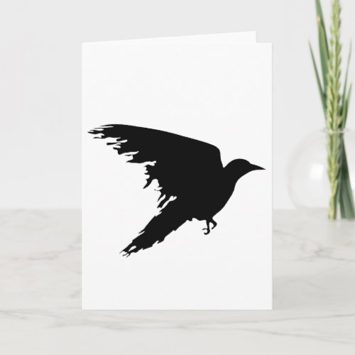 Ragged Raven Silhouette Card