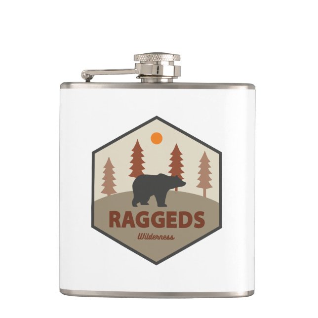 Raggeds Wilderness Colorado Bear Flask (Front)