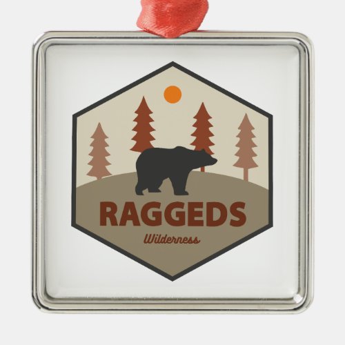 Raggeds Wilderness Colorado Bear Metal Ornament