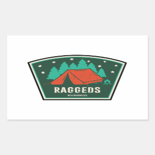 Raggeds Wilderness Colorado Camping Rectangular Sticker
