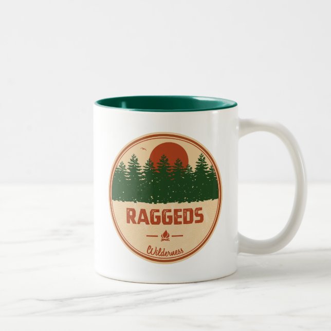 Raggeds Wilderness Colorado Two-Tone Coffee Mug (Right)