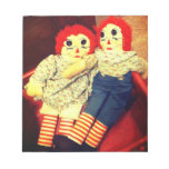 Raggedy Ann and Andy Doll Notepad