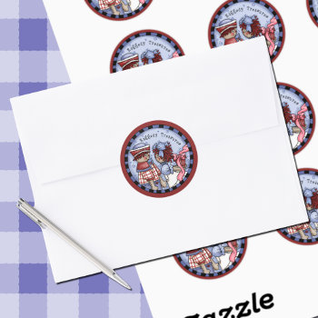 Raggedy Ann And Andy Treasures Classic Round Sticker by pinkladybugs at Zazzle