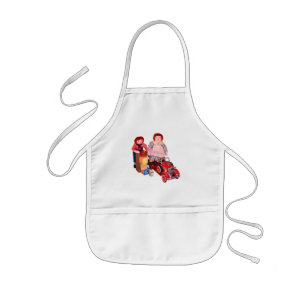 Raggedy Ann & Andy fire engine blocks toys Kids' Apron