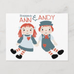 Raggedy Ann &amp; Andy Postcard
