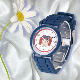 Raggedy Ann Face Personalized Watch