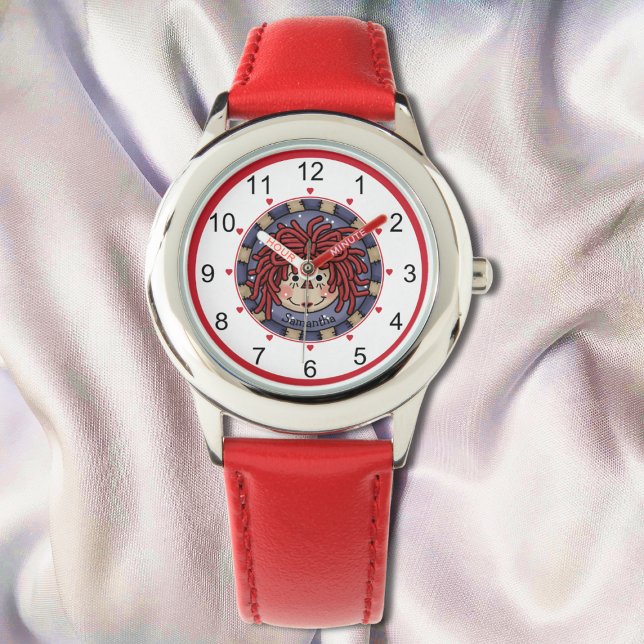 Raggedy Ann Face Personalized  Watch (Creator Uploaded)