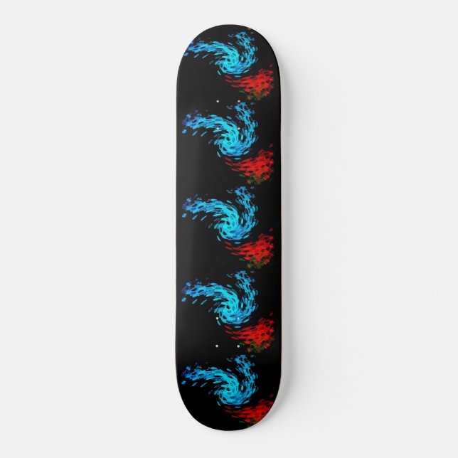 Raggedy Butterfly on Rose 8 1/8" Skateboard Deck (Front)