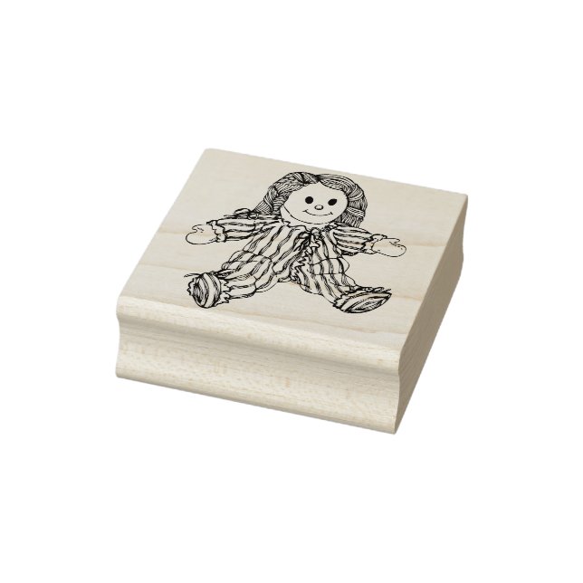 raggedy doll art stamp (Stamp)