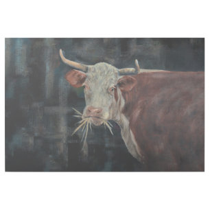 "Raggedy" The Family Cow 36" x 24" Gallery Wrap
