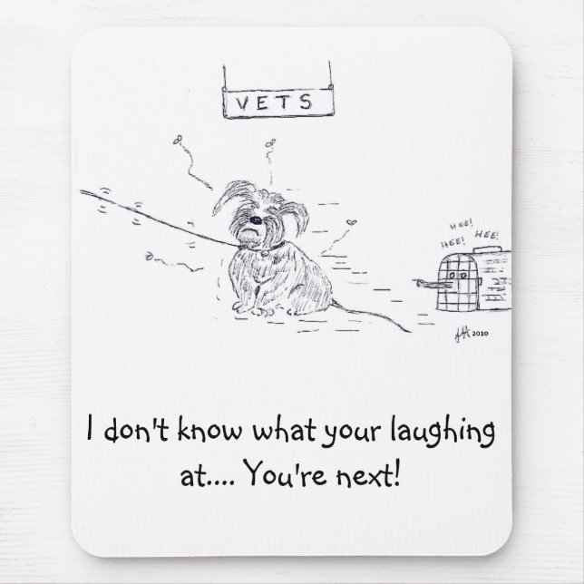 Raggy Dog - Vet Vexation! Mouse Pad (Front)