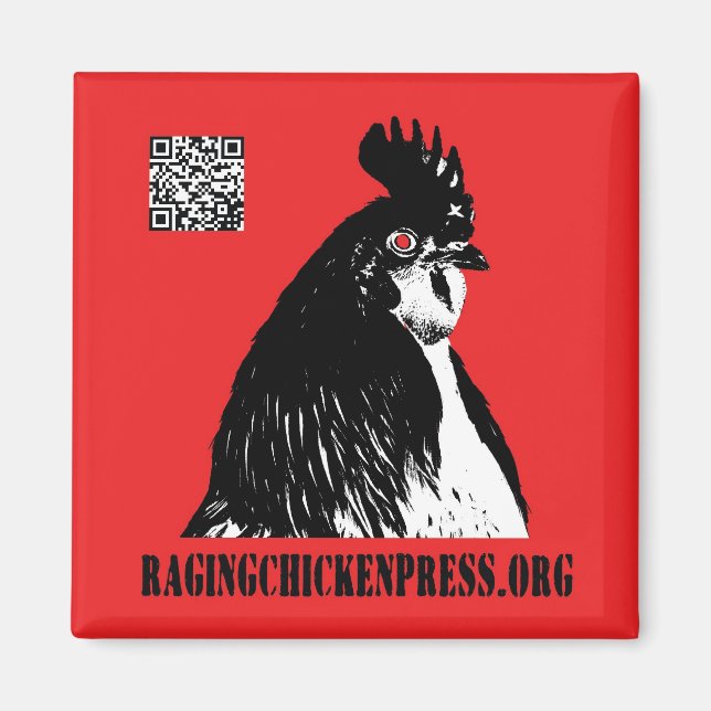 Raging Chicken Press magnet (Front)