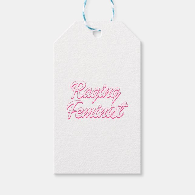 Raging Feminist Doll  Gift Tags (Front)