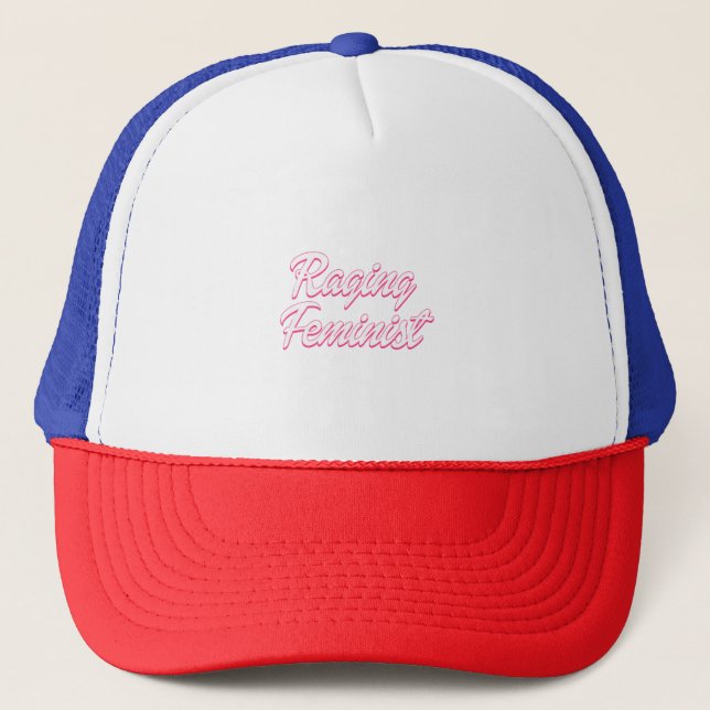 Raging Feminist Doll  Trucker Hat (Front)