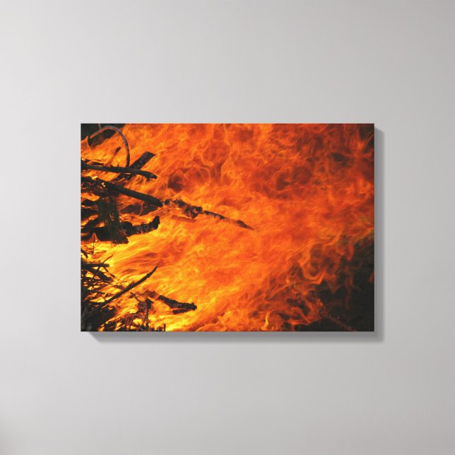 Raging Fire Canvas Print (Front)