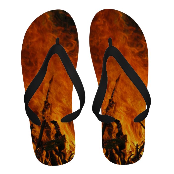 Raging Fire Flip Flops