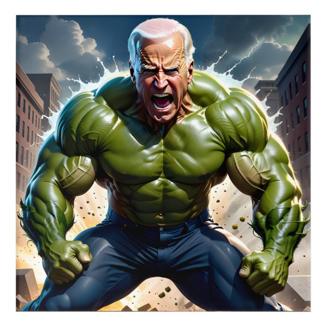 Raging ‘No Malarkey’ Joey B. from Scranton, PA Acrylic Print (Front)