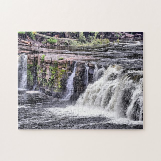 Raging River - Manabezho Falls - 11x14 - 252 pcs Jigsaw Puzzle (Horizontal)