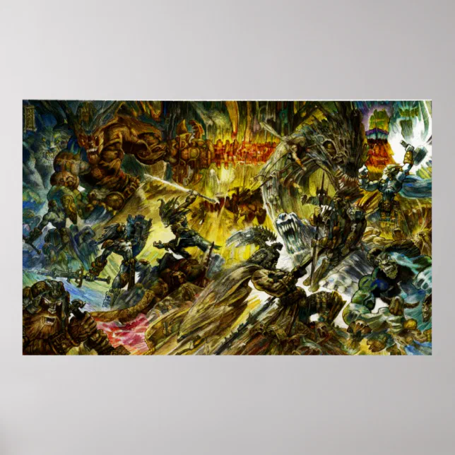 Vigrid Ragnarok Ragnarok - Battle of Vigrid Poster | Zazzle