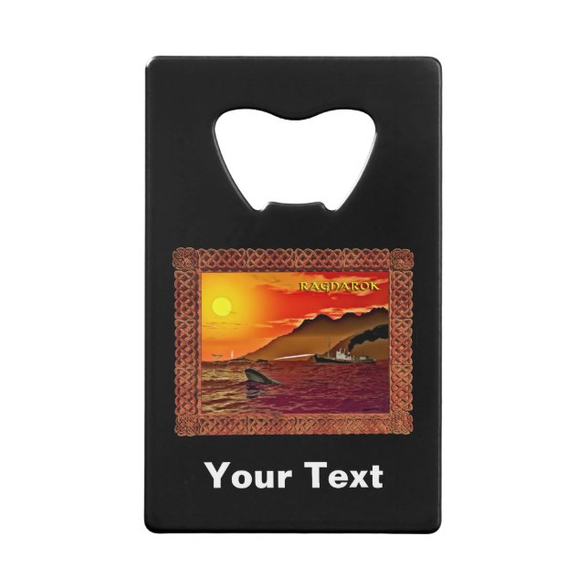 Ragnarok For Whales Credit Card Bottle Opener (Front)