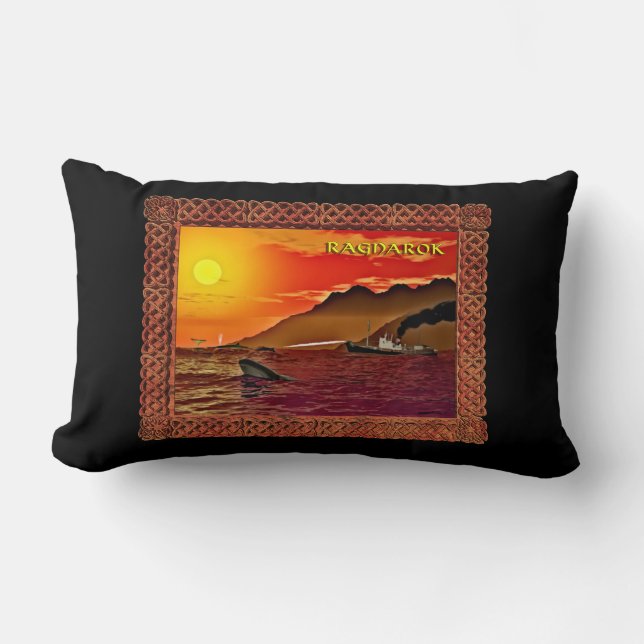 Ragnarok For Whales Lumbar Pillow (Front)