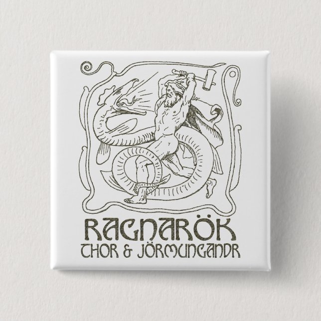 Ragnarök Pinback Button (Front)
