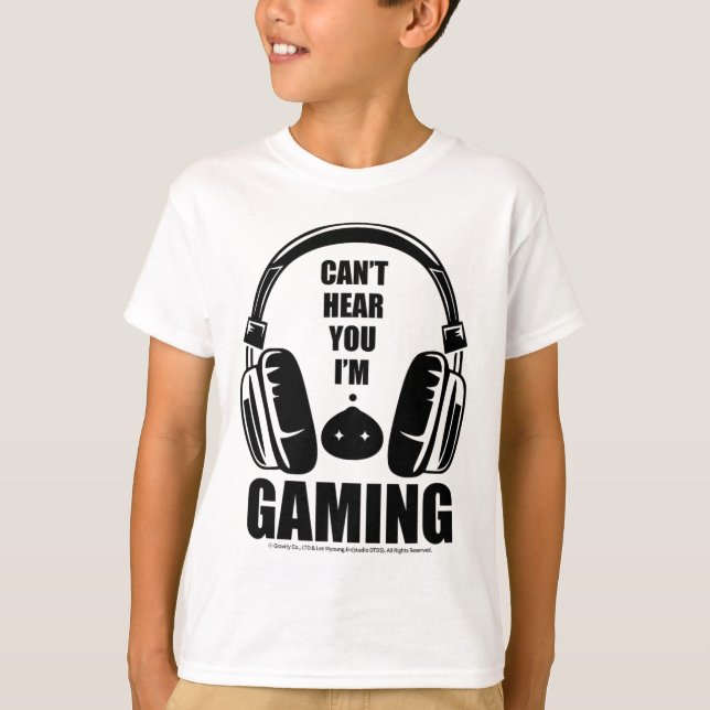 Ragnarok Poring Gamer Meme Tee – Can’t Hear You I’ (Front)
