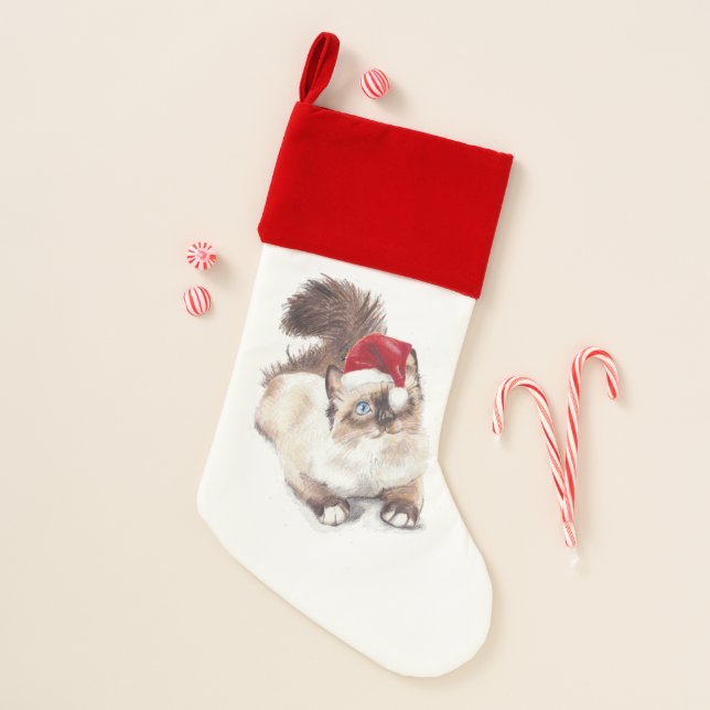 Ragodoll Christmas Stocking  (Front)