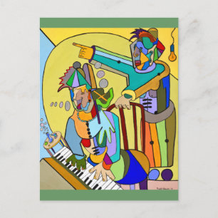 "Ragtime Scene" by Ruchell Alexander Postcard