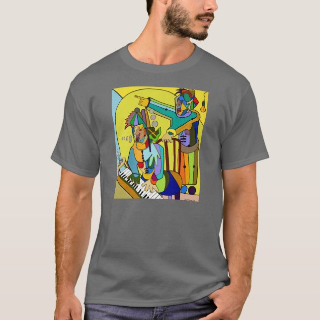 "Ragtime Scene" by Ruchell Alexander T-Shirt (Front)