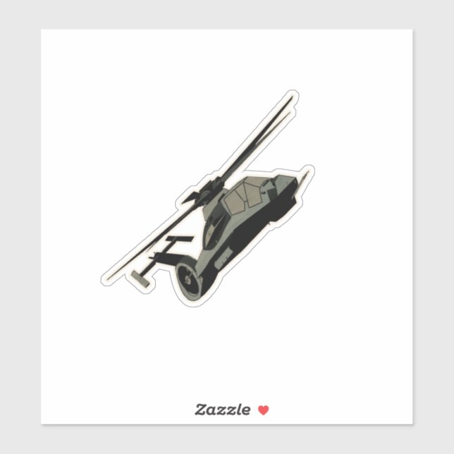 RAH-66 Comanche, Stealth Helicopter Sticker (Sheet)