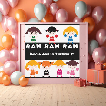 Rah  Rah Rah Cheerleading Birthday Invitation by kids_birthdays at Zazzle