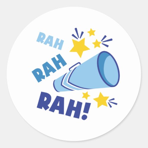 Rah Rah Rah Classic Round Sticker