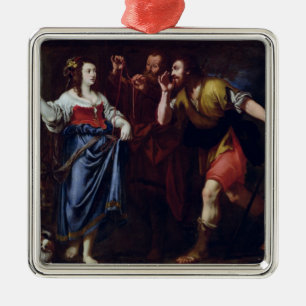 Rahab and the Emissaries of Joshua Metal Ornament