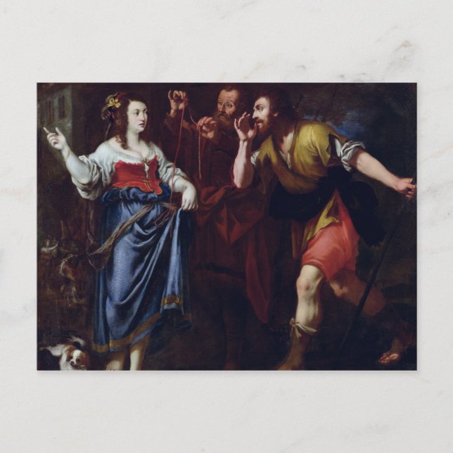 Rahab and the Emissaries of Joshua Postcard (Front)