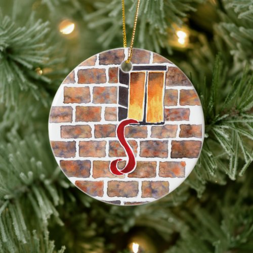 Rahab and the Scarlet Ribbon Jesse Tree Ceramic Ornament