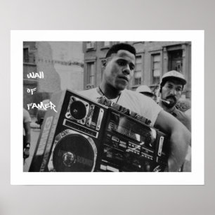 Raheem + his radio 4eva poster