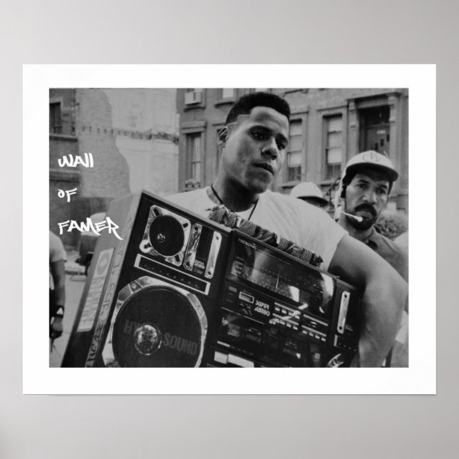 Raheem + his radio 4eva poster (Front)