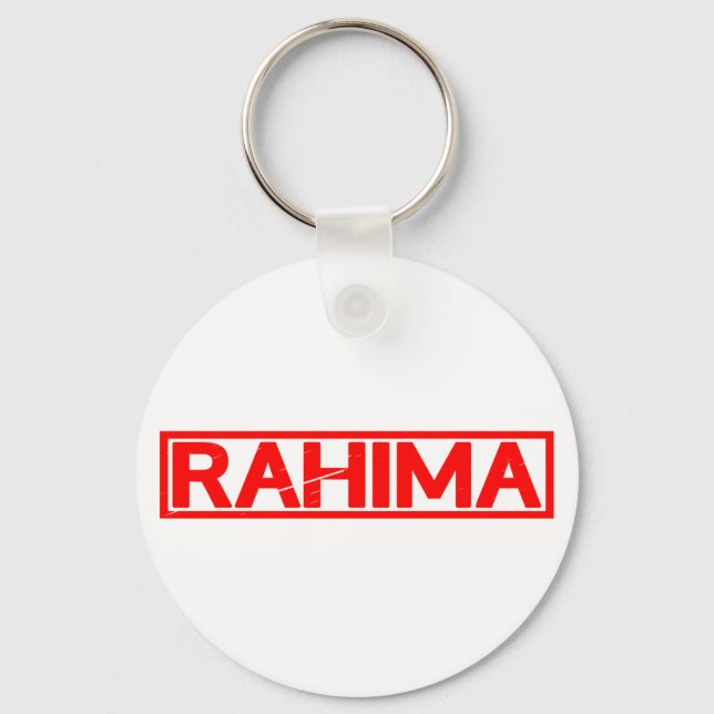 Rahima Stamp Keychain (Front)