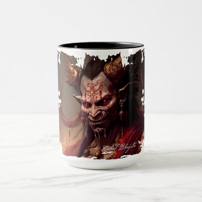 Rahul Bhagotia (Indian) - Demon Drinkware Mug (Center)