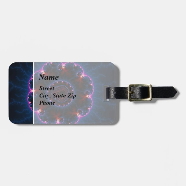 Rai - Fractal Art Luggage Tag (Front Horizontal)