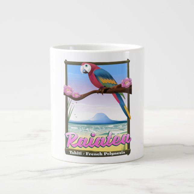 Raiatea Society Islands,Tahiti,French Polynesia. Large Coffee Mug (Front)