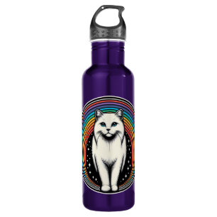 Raibow Cat Stainless Steel Water Bottle