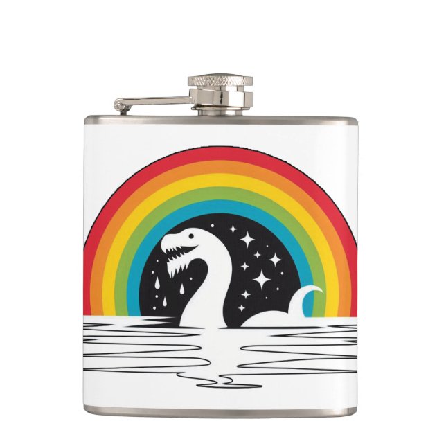 Raibow Sea Monster Flask (Front)