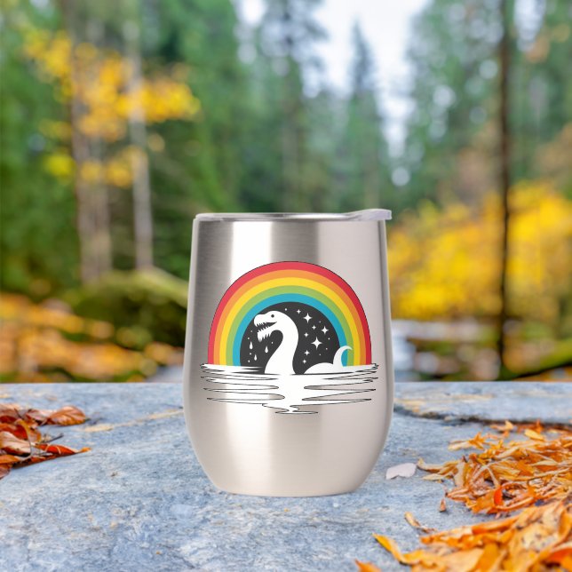 Raibow Sea Monster Thermal Wine Tumbler (Outdoor)
