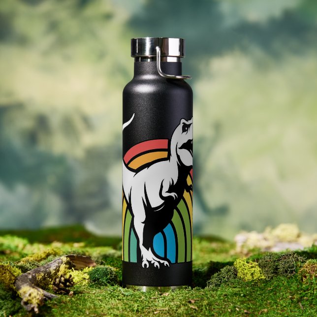 Raibow T-Rex Water Bottle (Outdoor)